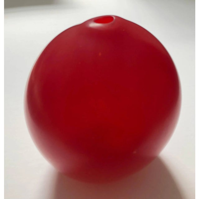 Thomas Blank, Masterpiece Swiss Contemporary Blown Matte Glass Sculpture Vase, 2001 For Sale - Image 10 of 11