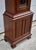 Traditional Mahogany Grandmother Clock Vintage Mechanical Embossed Dial For Sale - Image 12 of 18