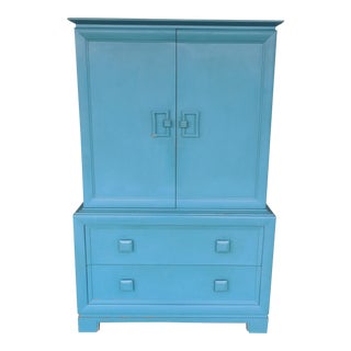 James Mont-Style Greek Key Wardrobe For Sale