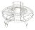 Circular White Steel Tree Bench Garden Seat For Sale