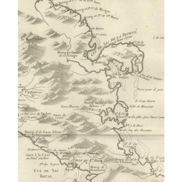 Antique Map of Martinique, 1780 For Sale - Image 5 of 12