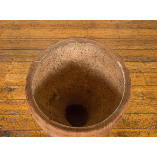 Antique Thai Freestanding Ceremonial Drum with Natural Patina For Sale - Image 9 of 10