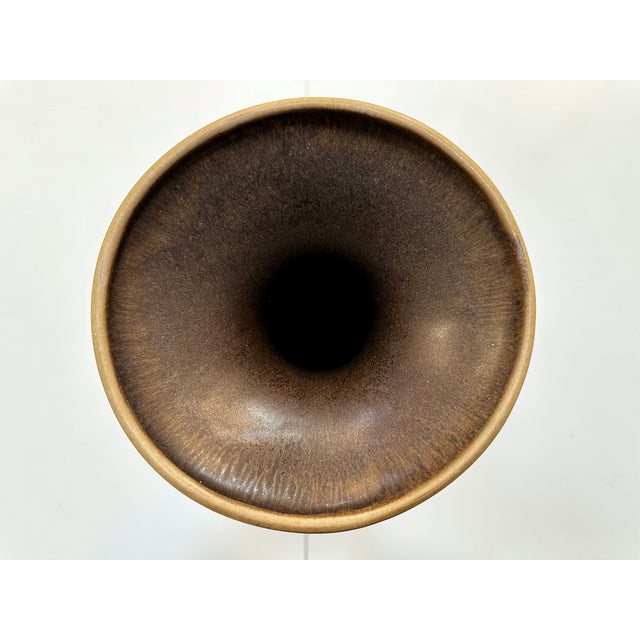 Sculptural Ochre Brown Ceramic Floor Vase from Carstens Tönnieshof, Germany, 1970s For Sale - Image 13 of 17