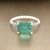 Natural Emerald Diamond Ring Size 6.5 14k Gold 1.95 TCW Certified For Sale - Image 11 of 11
