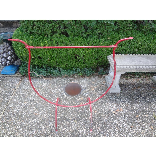 French Modern Mixed Metal Fire Place Screen For Sale - Image 10 of 11