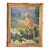 Mid 20th Century Smiling Girl in a Garden Oil Painting For Sale