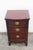 1940s Tall Mahogany Nightstand Side End Bedside Table 6259 For Sale - Image 10 of 12