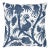 Scalamandre 22" x 22" Balinese Peacock Pillow in Indigo For Sale