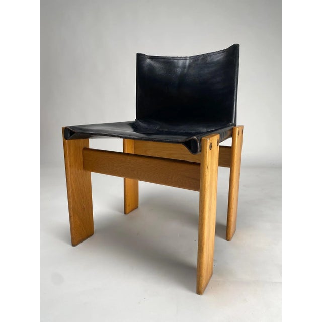Monk Chairs attributed to Afra & Tobia Scarpa for Molteni, Italy, 1974, Set of 4 For Sale - Image 6 of 9