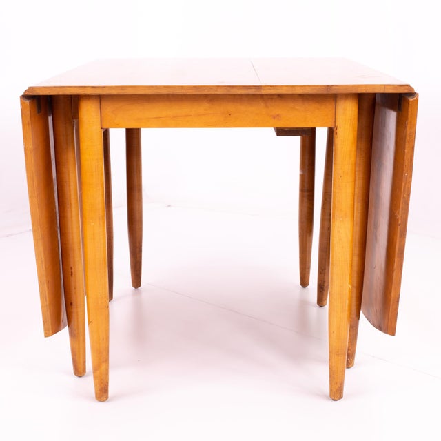 Conant Ball Mid Century Maple Drop Leaf Dining Table Chairish