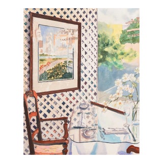 'Patio' by Elizabeth Greaf, 1990, San Francisco Academy of Art, Williamsburg, Virginia, Long Island, New York For Sale