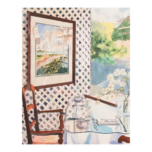 'Patio' by Elizabeth Greaf, 1990, San Francisco Academy of Art, Williamsburg, Virginia, Long Island, New York