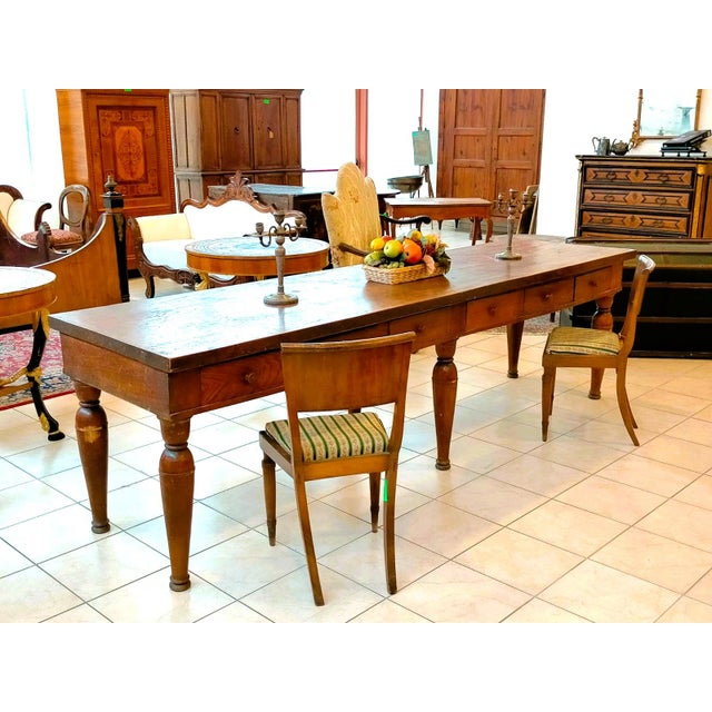 Large Antique 6-Legged Table, Early 1800s For Sale - Image 6 of 6