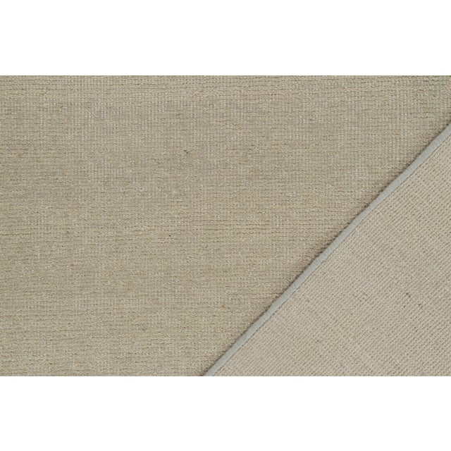 Textile 2010s Rug & Kilim’s Distressed Style Abstract Rug in Gray With Purple Pattern For Sale - Image 7 of 7