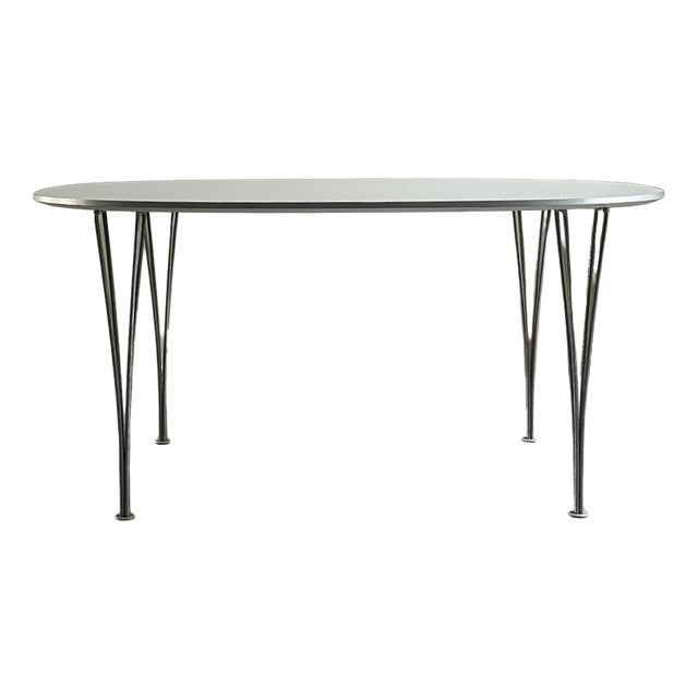 Danish Superellipse Table by Hein-Mathsson and Arne Jacobsen for Fritz Hansen, 1950s For Sale