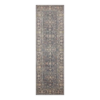 Jean Stoffer x Loloi Bradbury Midnight/ Multi 2'-6" x 12'-0" Runner Rug For Sale