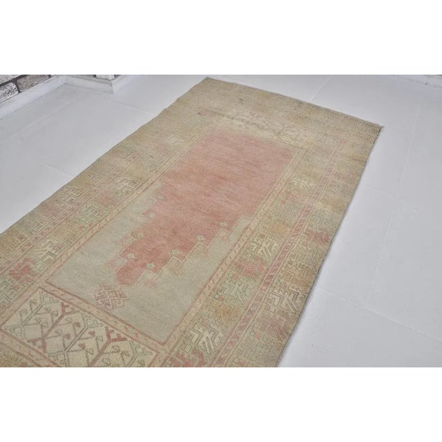 Textile Faded Turkish Rug, 1960s For Sale - Image 7 of 11