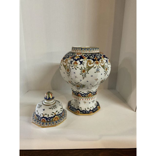 1900 - 1909 Antique French Ginger Jar For Sale - Image 5 of 7