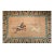 Vintage Chinese Pictorial Area Rug, Handwoven Wool on Cotton, Tan & Blue, 4' x 6' For Sale