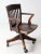 Wood Antique Johnson Chair Co Swivel Desk Chair For Sale - Image 7 of 11