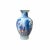 Chinoiserie Chinese Red Blue White Porcelain Hand-Painted Graphic Small Vase For Sale - Image 3 of 6