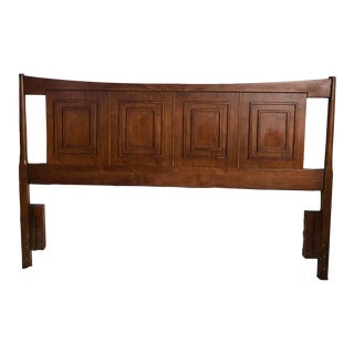 1960s Mid-Century Modern Broyhill Sculptra Queen Headboard For Sale