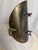 Mid 20th Century Vintage Hollywood Regency 19" Hammered Brass Log Holder With Lion Heads and Claw Feet For Sale - Image 5 of 12