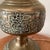 Vintage Asian Inspired La James Mont Style Intricately Carved Heavy Brass Lamp Circa 1940 For Sale In Chicago - Image 6 of 12