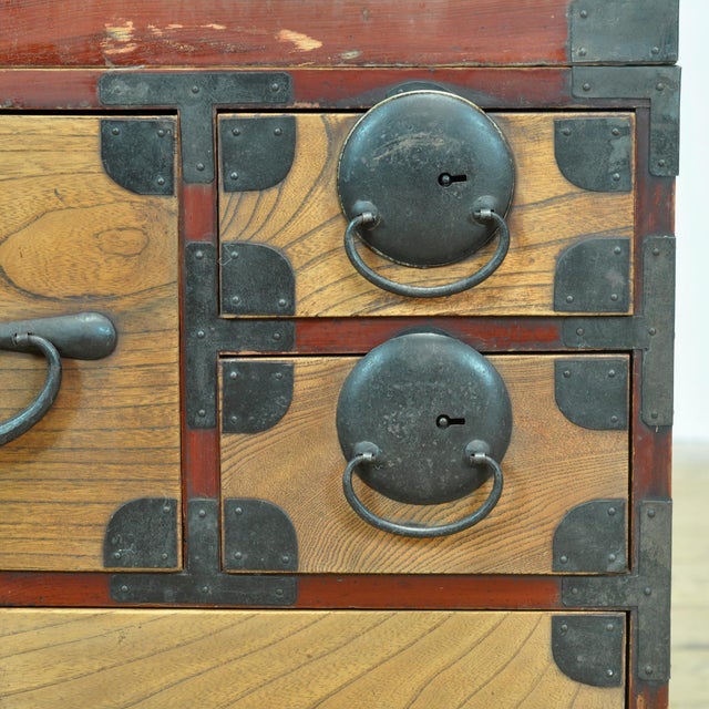 Japanese Tansu Chest of Drawers, 1870 For Sale - Image 13 of 18