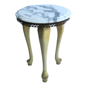 Italian Marble Drinks Table Rococo Style, Mid-20th Century, Italy