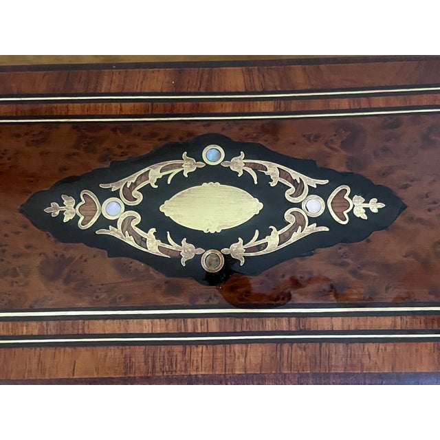 French Napoleon III Period Burl & Brass Box, 1880's For Sale In San Francisco - Image 6 of 12