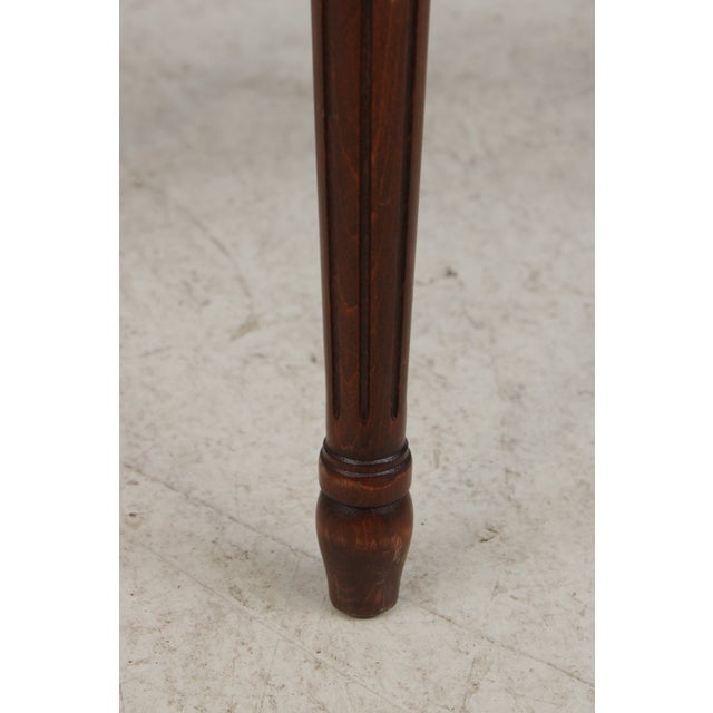 Set of 12 French Louis XVI Mahogany Medallion Back Dining Chairs For Sale - Image 15 of 16