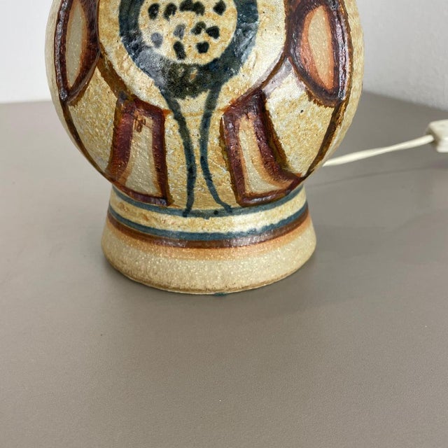 Ceramic Studio Pottery Table Light Base from Soholm Ceramic, Denmark, 1970s For Sale - Image 12 of 18