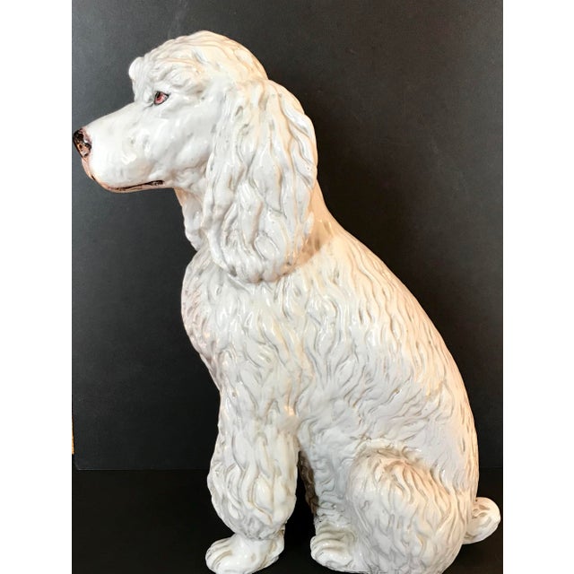 Vintage Italian MidCentury Ceramic Poodle Figurine Chairish