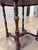 2000 - 2009 Jonathan Charles Round Side Table Walnut Finish With Burl Veneers and Hand Cut Inlays For Sale - Image 5 of 9