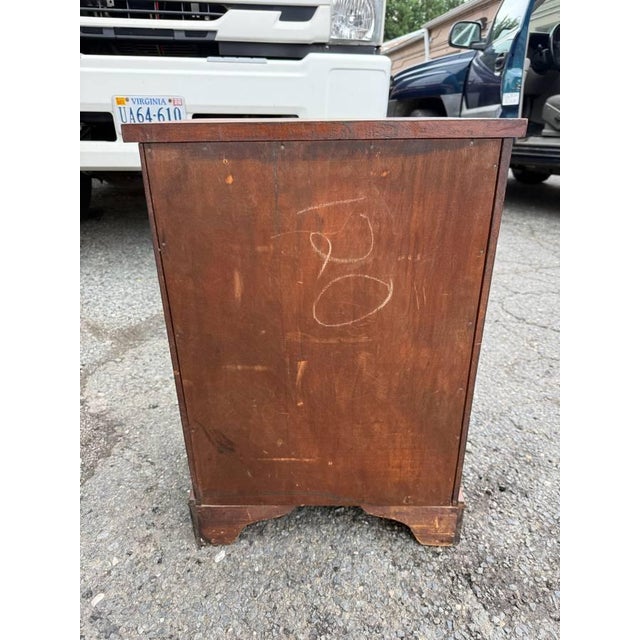 Wood Antique Georgian Style Mahogany Small Chest/ Nightstand For Sale - Image 7 of 14