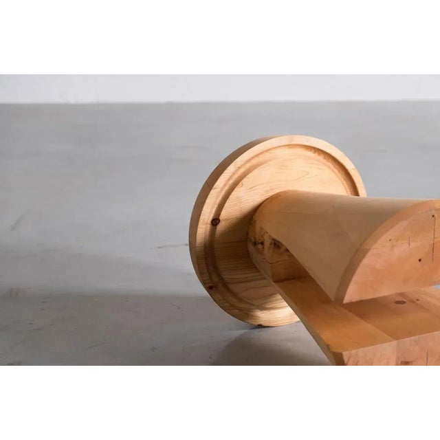 Contemporary Data Stool in Natural Oregon by Atelier Thomas Serruys For Sale - Image 3 of 7