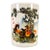 Famille Rose Crackle Glaze Porcelain Brush Pot With Horse Motif For Sale