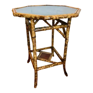 Edwardian " Tortoise Shell " Bamboo Occasional Table
