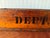Antique Industrial Dovetail Wood Factory Tray For Sale - Image 15 of 18