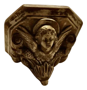 Winged Angel Weathered Wall Bracket