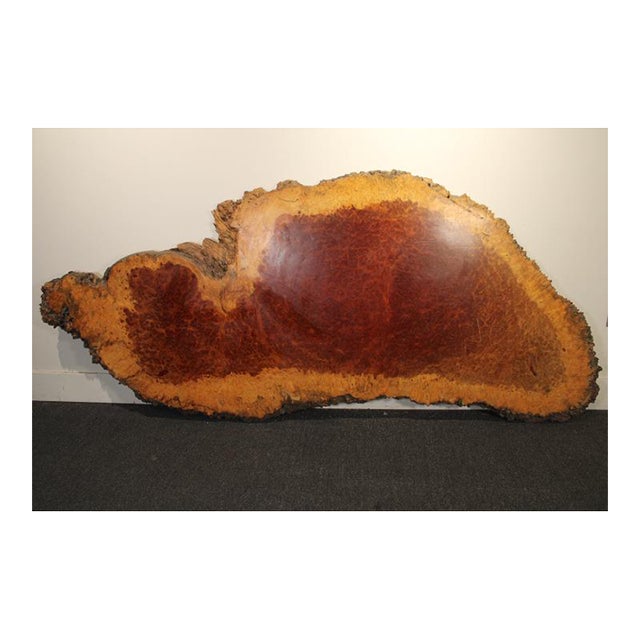 Live-Edge Burlwood Table Slab For Sale