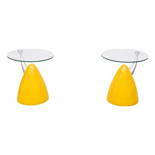 Space Ace Bullet Side Tables, Italy, 1980s, Set of 2 For Sale