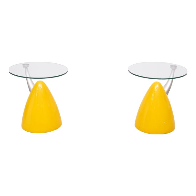 Space Ace Bullet Side Tables, Italy, 1980s, Set of 2 For Sale