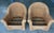 Wood Vintage Sculptural Braided Rattan Lounge Armchairs in Tropical Upholstery, Pair For Sale - Image 7 of 12