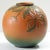 Orange Antique Art Nouveau Danish Ceramic Floral Vase from Ipsen's For Sale - Image 8 of 8