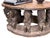 Wood Vintage Large Baga Carved Stool /Table Nimba Kneeling Figures 27.5" W For Sale - Image 7 of 12
