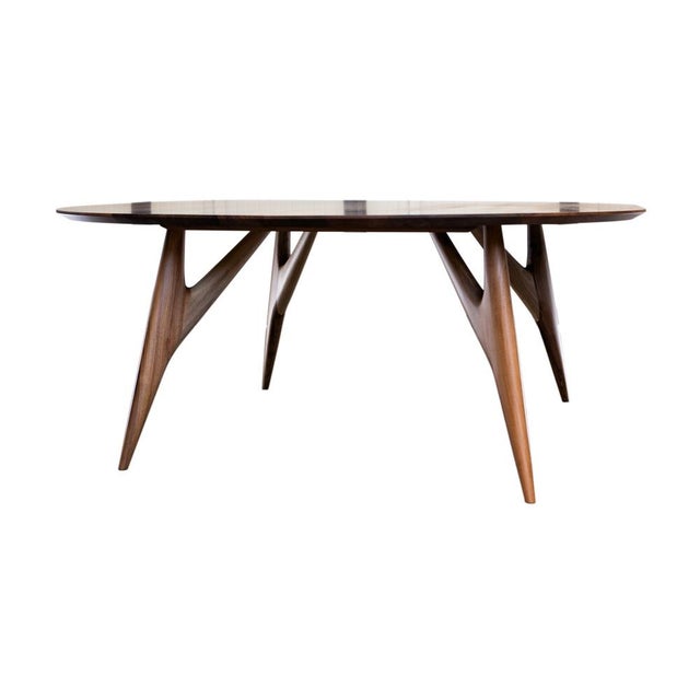Beige Small Italian Walnut Table by Greyge For Sale - Image 8 of 8