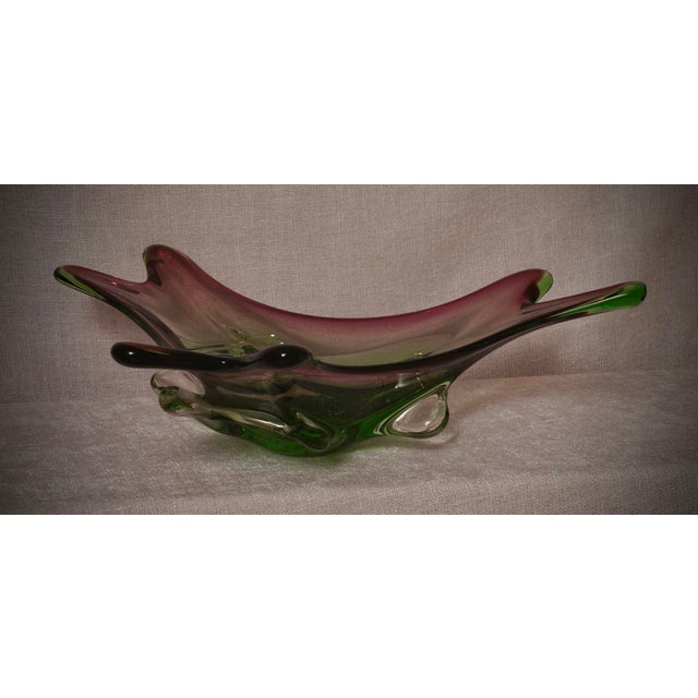 Mid-Century Modern Murano Glass Cachepot in Green and Pink, Italy, 1990s For Sale - Image 12 of 12