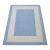 Contemporary Blue and White Indoor/Outdoor Rug For Sale